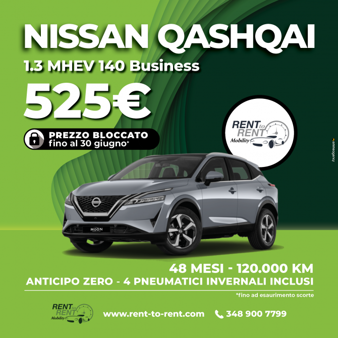 NISSAN QASHQAI - Rent to Rent Mobility